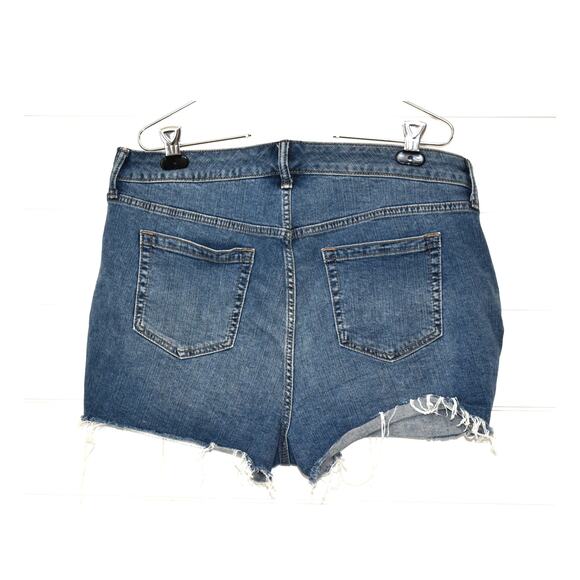 Torrid Shorts Size 14 Denim Cut-Offs Large Pockets Belt Loops Zipper Festival - Picture 4 of 6